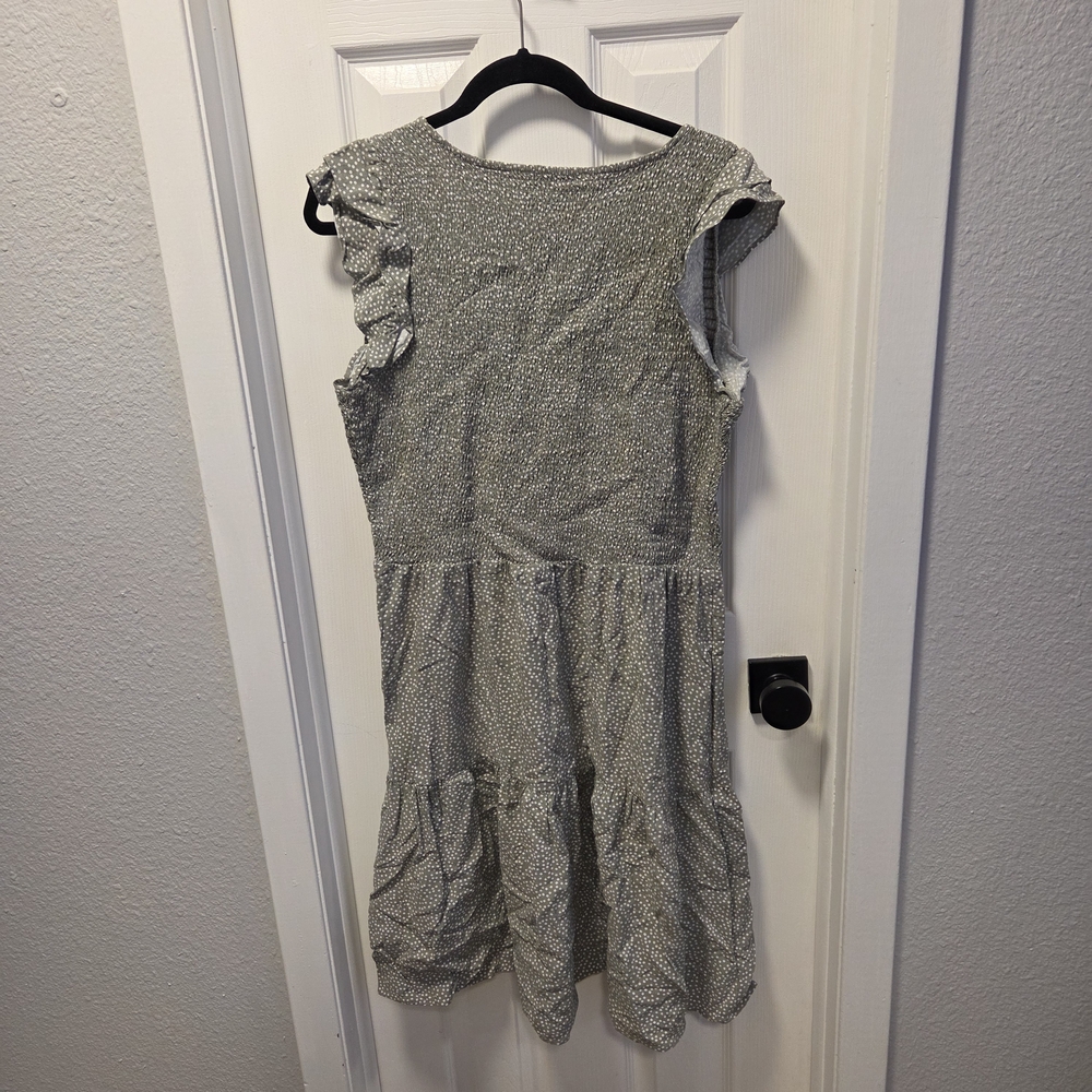LOFT Gray Patterned Dress - image 4